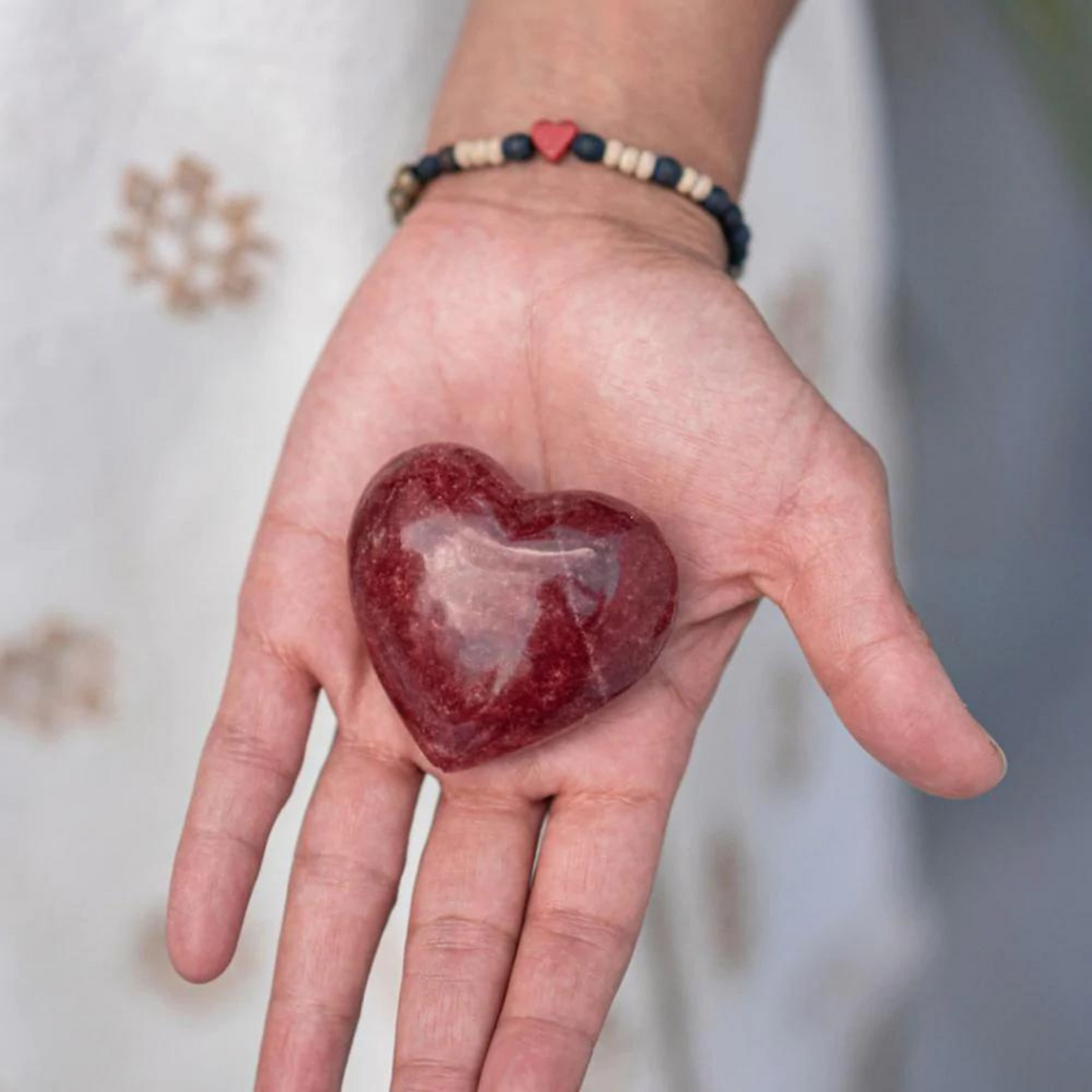 Tagua Heart Bracelet